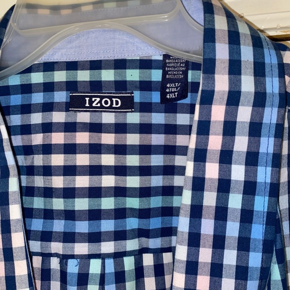 Izod Long sleeves 5XL PLAID - Picture 1 of 3